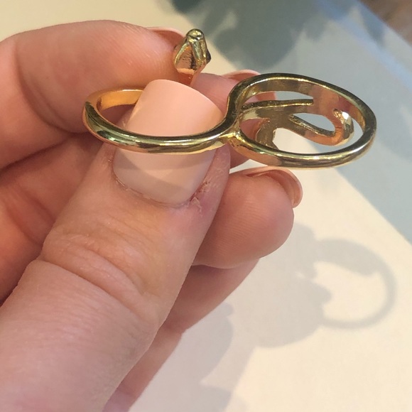 Gold Pave Statement Snake Ring - Picture 5 of 11